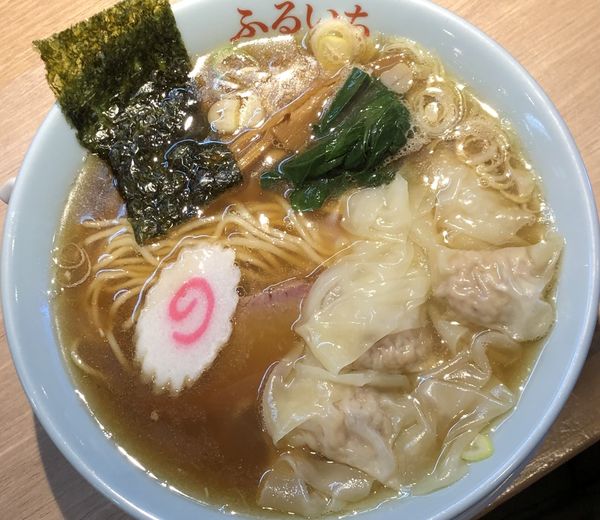 「ワンタン中華そば　950円」@中華そば ふるいちの写真