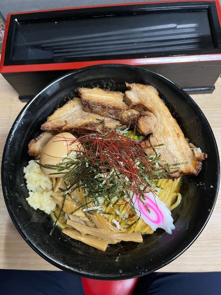 「肉辛ソバ(大)」@油濱 新狭山店の写真