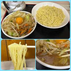 野菜ツケソバ(醤油味)￥800+生玉子¥50