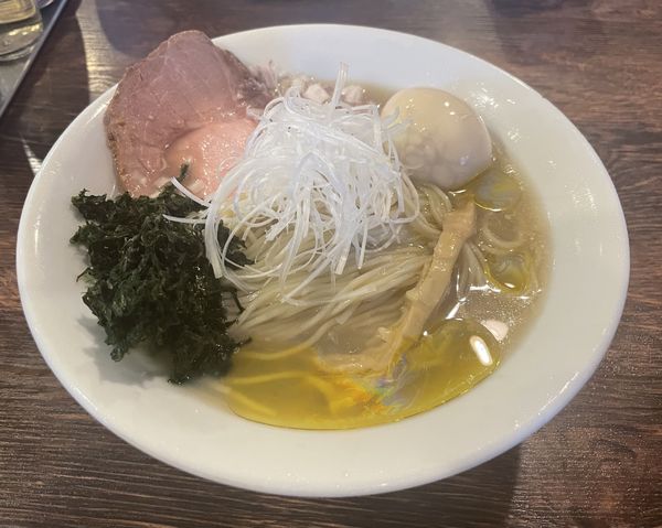 「【限定】冷たい貝塩そば」@麺屋 真心の写真