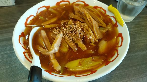 「あんかけネギそば」@麺屋 黄昏の写真