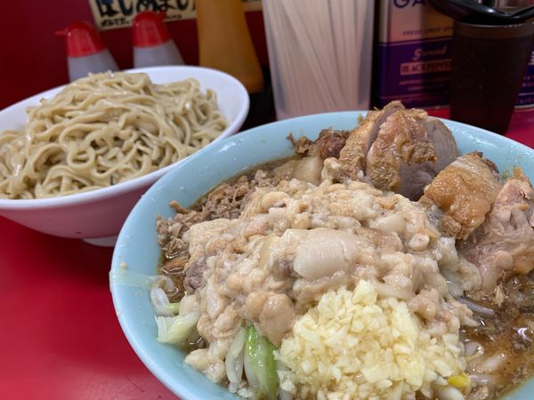 「大ぶた＋ぎょったまつけ麺Ⅱ ver.サバ」@ラーメン二郎 中山駅前店の写真