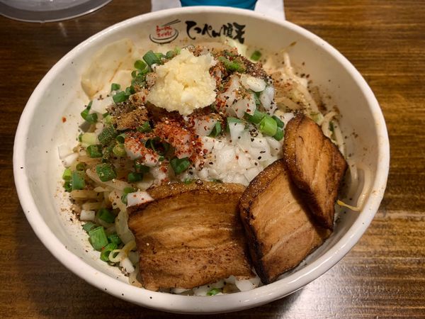 「ちょい悪塩ジローラモ950円」@らーめんまぜそばてっぺん 中津川店の写真