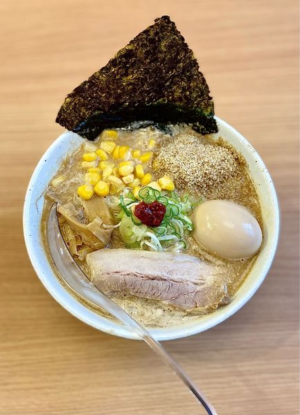 「味玉 白味噌」@麺処 諭吉 筑西玉戸店の写真