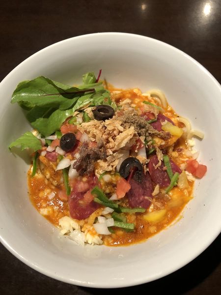 「ピザそば(並)880円」@ajito ismの写真