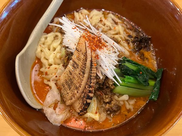 「汁なし担々麺 辛さ3シビレ3」@担々麺 麺山椒の写真