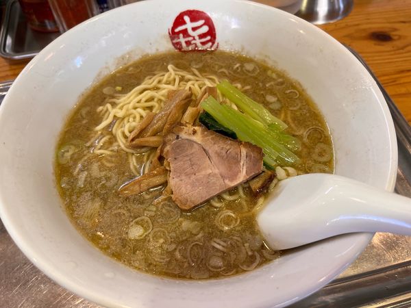 「中華そば　チャーハン小」@中華そば まるきの写真