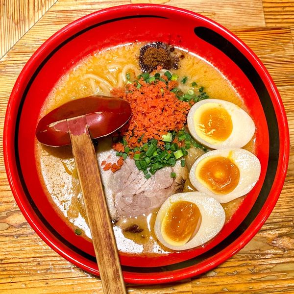 「あじわい えびみそ（太麺）¥830 味玉 ¥120」@えびそば一幻 総本店の写真