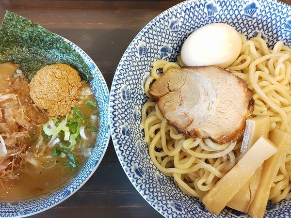 「カレーつけ麺＋燻玉」@麺や 璃宮の写真