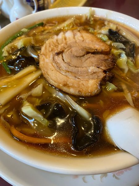 「肉そば900円➕麺固め」@中国海鮮料理 住吉飯店の写真