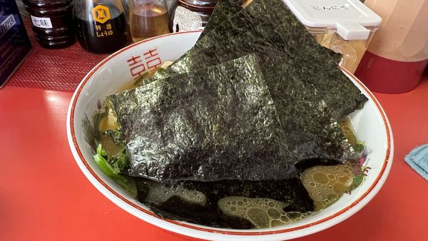 「マンザイラーメン」@ラーメンショップ マンザイ 浦舟町店の写真