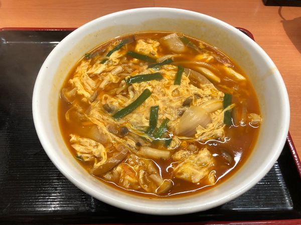 「酸辣きのこ湯麺」@日高屋 西新宿1丁目店の写真