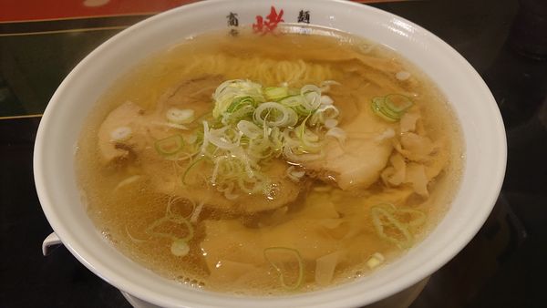 「らぁめん(細縮れ麺)+大盛」@麺処 暁商店 宇都宮店の写真