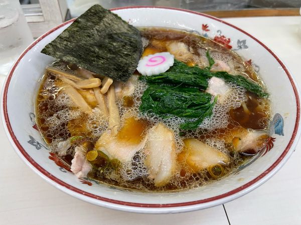 「青島チャーシュー＋ほうれん草」@青島食堂 秋葉原店の写真
