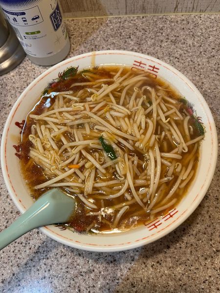 「もやしラーメン(あんかけ) 600円」@ラーメン王 後楽本舗の写真