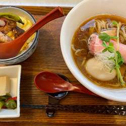 麦右衛門中華そば　ふわ玉チャーシュー丼