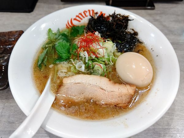 「さば塩らーめん(並盛・140g)900円」@らーめん酒場 福籠 通町店の写真