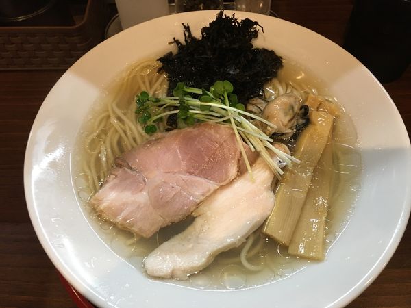 「【限定】カキだし塩そば」@だし廊 -DASHIRO-の写真