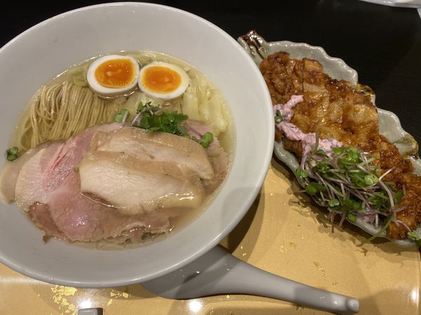 「特製塩らーめん+皿パーコー 1250+500」@RAMEN百舌鳥の写真