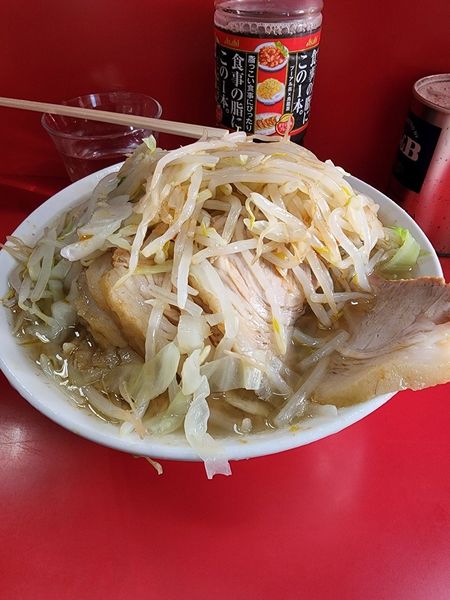 「小豚Wラーメン」@ラーメン二郎 三田本店の写真