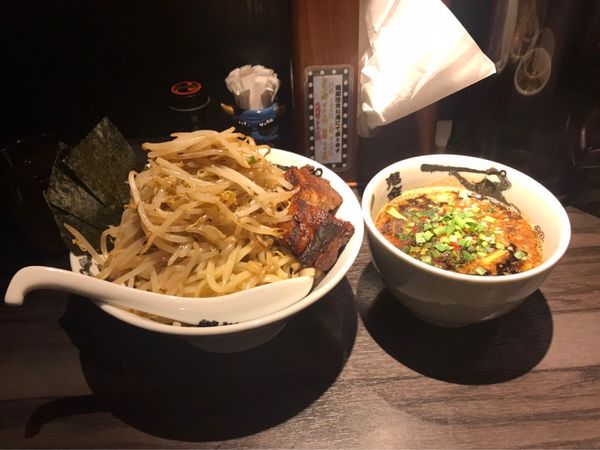「特製からしび味噌つけ麺➕もやし」@カラシビ味噌らー麺 鬼金棒の写真
