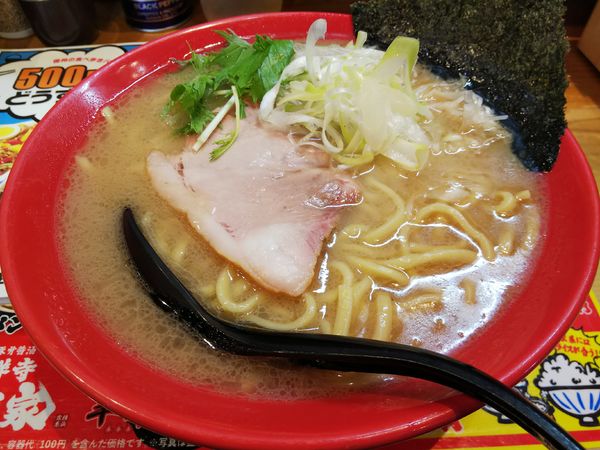「あご塩ラーメン　※かため　※クーポンで５００円」@吉祥寺 武蔵家 松本店の写真