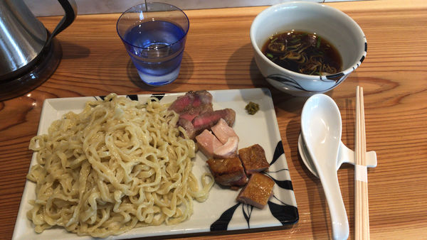 「つけめん1000円＋得肉三昧800円」@らーめん かねかつの写真