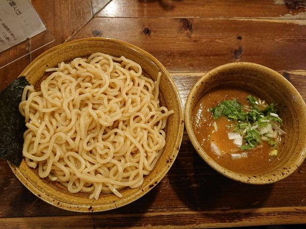 「ベジポタ海老つけ麺（９００円）＋大盛（１００円）」@ベジポタつけ麺 えん寺の写真