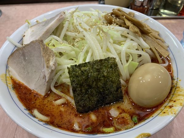 「中華そば（並）坦々&野菜」@所沢大勝軒の写真