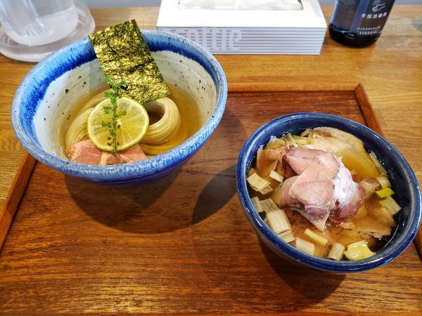 「味玉昆布水つけめん塩 ちょい肉増し」@YOKOKURA STOREHOUSEの写真