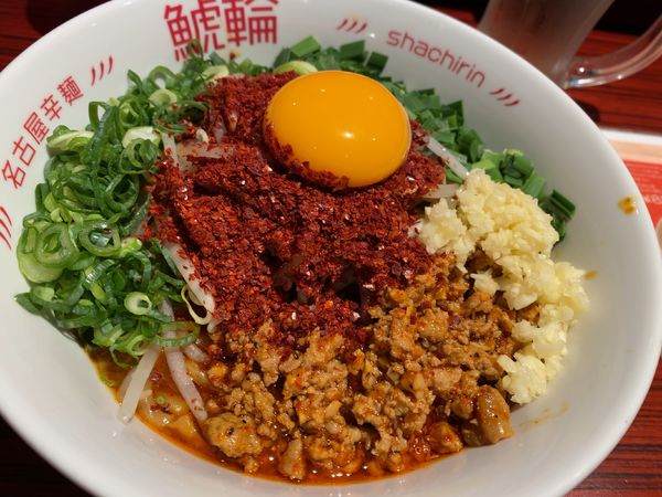 「旨辛赤まぜそば（1辛）」@名古屋辛麺 鯱輪の写真