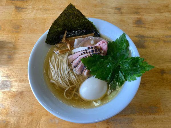 「煮干しそば白　八王子ライクな和え玉」@と多゛食堂の写真