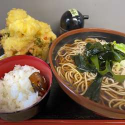 海鮮かき揚げ蕎麦 超大盛