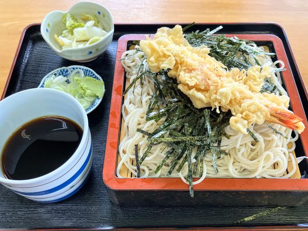 「天ざる650円」@手打ちそば いし川の写真