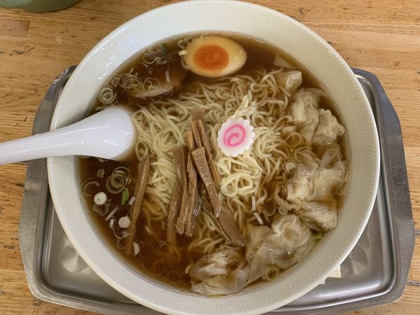 「ワンタン麺大盛」@大勝軒 東川口の写真