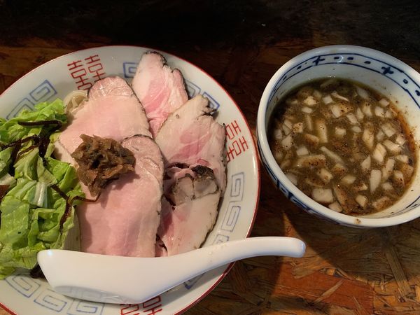 「冷やしニボ豚」@男そば 連獅子の写真