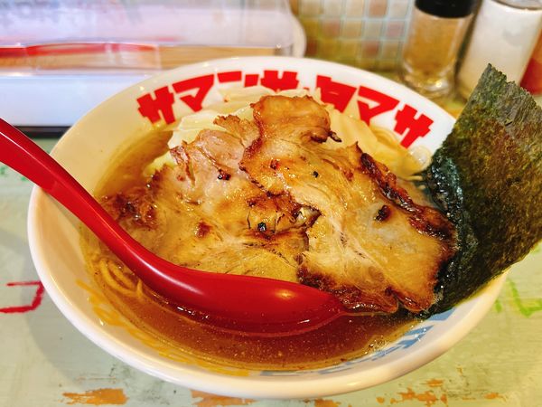 「朝ラー 塩 魚介煮干しスープに変更」@ハイデン.コッコFACTORYサマンサ・タマサの写真