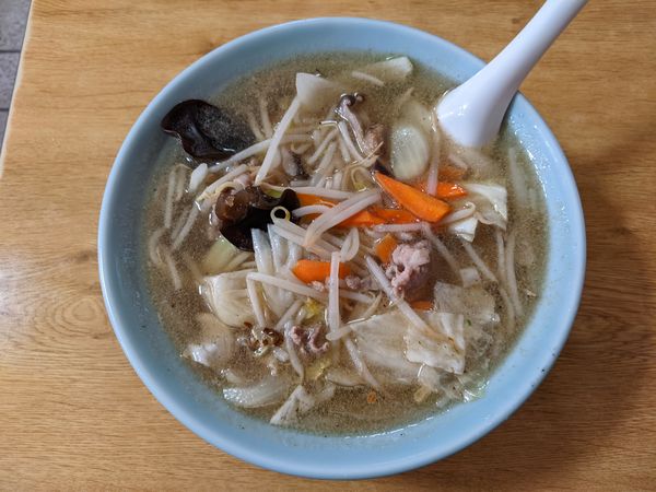 「タンメン：850円」@らーめん亭 朝日山の写真