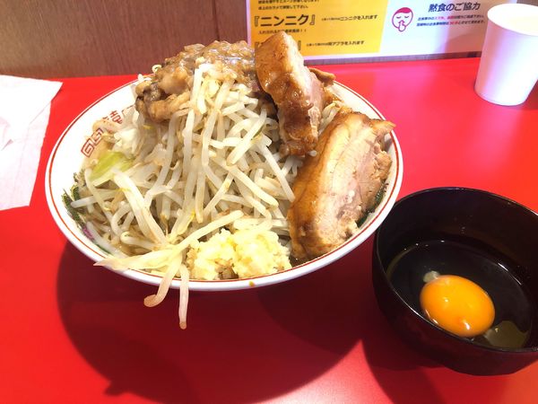 「小ラーメン940円＋生たまご50円」@ラーメン豚五里羅Z 戸倉上山田温泉編の写真
