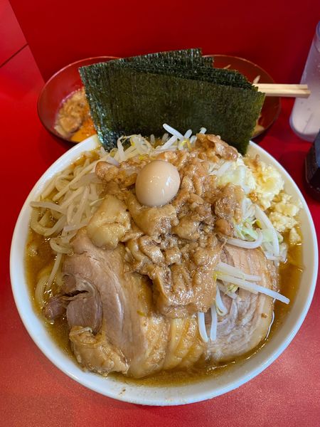 「ラーメン  酸辣味  豚追加1枚 ネギ  脂生玉子  のり」@麺屋HEROの写真