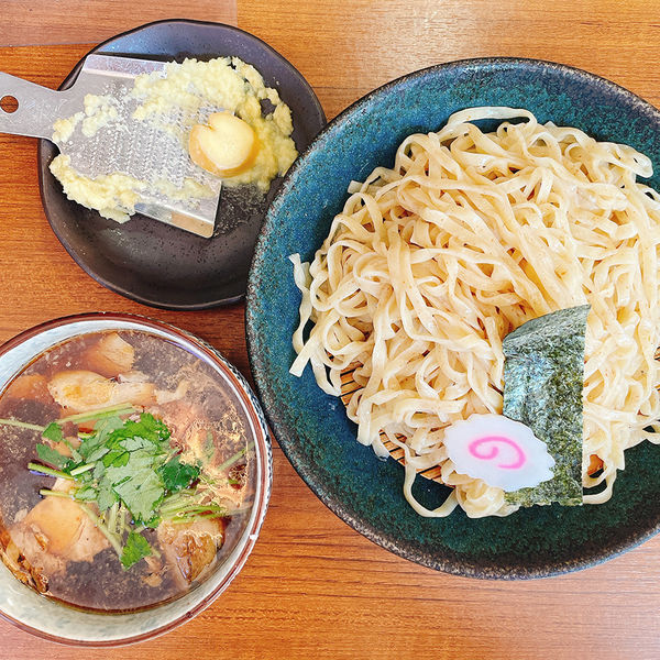 「紫豚ちらし生姜つけめん」@長岡生姜ラーメン しょうがの湯 渋谷総本店の写真