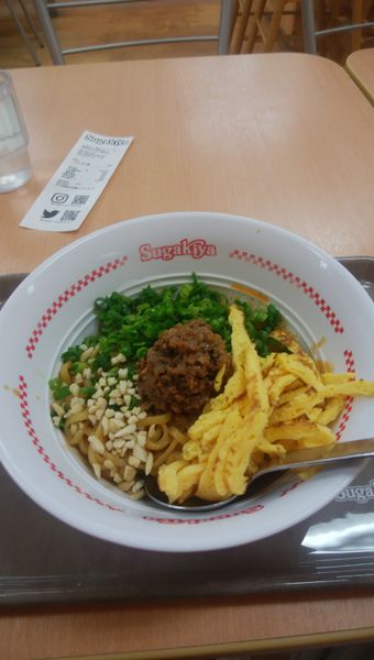 「汁無し担々麺」@スガキヤ 知多イトーヨーカドー店の写真
