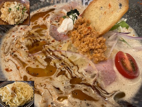 「濃厚海老らーめん＋替え玉＋海老飯」@濃厚海老らーめん Shrimpremeの写真