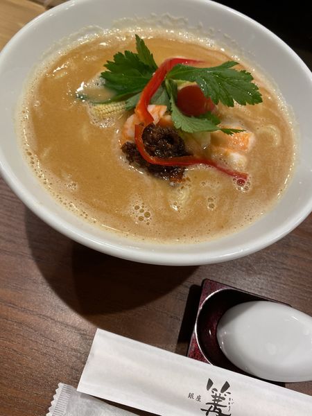 「鳥白湯SOBA」@銀座 篝 銀座エチカ店の写真