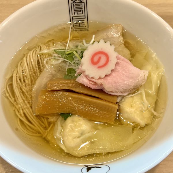 「塩ワンタン麺」@鶯屋の写真