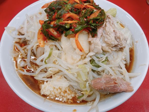 「小ラーメン＋キムチ」@ラーメン二郎 越谷店の写真