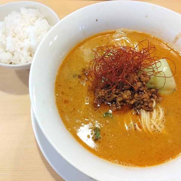 「担々麺970円、半ライス130円」@らーめんDINING れんげの写真
