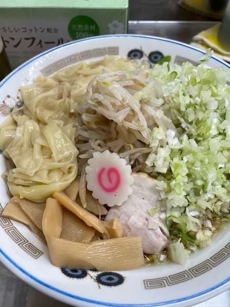 「油そば ワンタン コマネギ」@中華そば みたかの写真