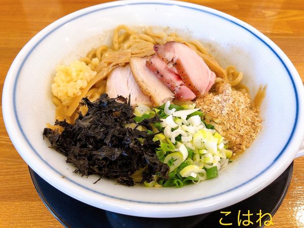 「魚介まぜそば（850円）」@麺彩 こはねの写真