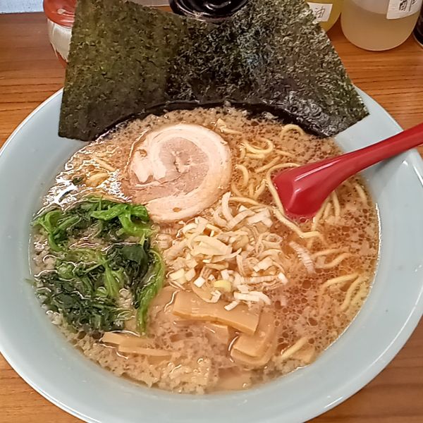 「ラーメン(650円)中盛(100円)」@ラーメン勝屋の写真